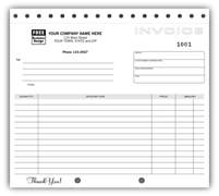 General Invoices, Invoices, Classic Design, Lined, Small Format
