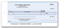 One-Write Checks, Personal Size Check
