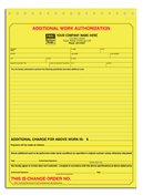 Work Orders & Invoices, Additional Work Authorizations