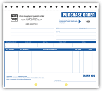 Purchase Order Forms, Purchase Orders, High-Impact, Small