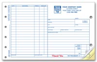 Work Orders & Invoices, Work Orders, Job, Carbonless, Side-Stub