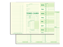 Contractor- Other Forms, Weekly Time Card, Tag Stock