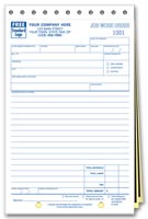 Contractor- Other Forms, Work Orders, Job, Carbon, Small Format