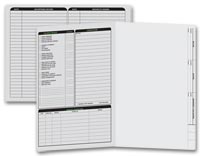 Real Estate Folders, Real Estate Folder, Left Panel List, Letter Size, Gray