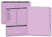 Real Estate Folders, Real Estate Folder, Left Panel List, Letter Size, Lavender