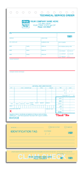 Service & Repair Forms, Technical Service Orders, w/Carbons