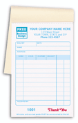Bakery Forms, Multi-Purpose Sales Books, Classic Design, Pocket Size