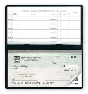 3-To-A-Page Checks, Compact Size Duplicate Checks, Green Marble Design