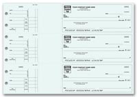 3-To-A-Page Checks, 3-On-A-Page End-Stub Voucher Check