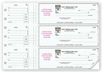 3-To-A-Page Checks, 3-On-A-Page Business Size Checks, With Choice of Voucher
