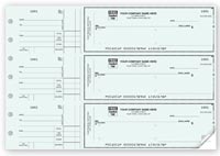 3-To-A-Page Checks, 3-On-A-Page Window Envelope Check