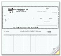 3-To-A-Page Checks, Typewriter Window Voucher Check