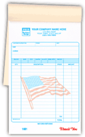 Sales Books, Sales Books, Patriotic, w/Special Wording, Large