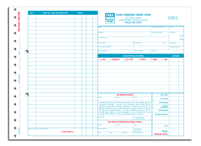 Automotive Service & Repair, Garage Repair Orders, Side-Stub, Large, w/Carbons