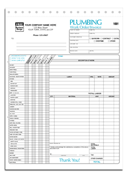 General Invoices, Plumbing Work Orders, w/Checklist