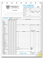 Contractor - Work Orders, Plumbing Invoice - Invoice with Checklist
