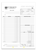 General Invoices, Work Orders, Carbonless, Large Format