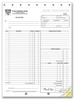 Contractor - Work Orders, Work Orders, Carbonless, Large Format