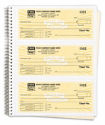 Receipt Books, Cash Receipt Books, Classic Design, 3 To Page