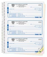 Receipt Books, Receipts, High-Impact, Booked, Desk-Size