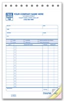 Sales Forms, Sales Slips, Classic Design, Large Format
