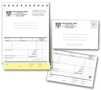 Automotive Parts Sales, Sales Orders, w/Postcard, w/Carbons