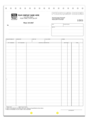 Purchase Order Forms,  Purchase Orders, Classic Design, Large Format
